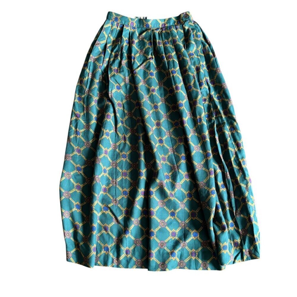Vintage Susan Bristol Women's Green Long Skirt